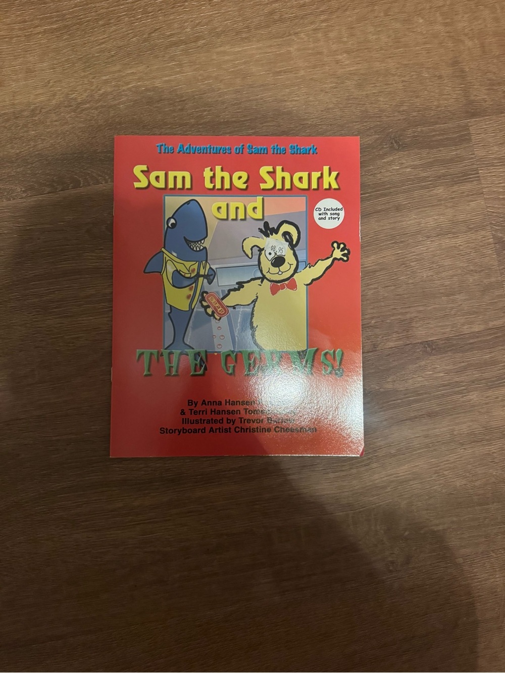 Sam the Shark and The Gemys! Kids Swim Book - Red
